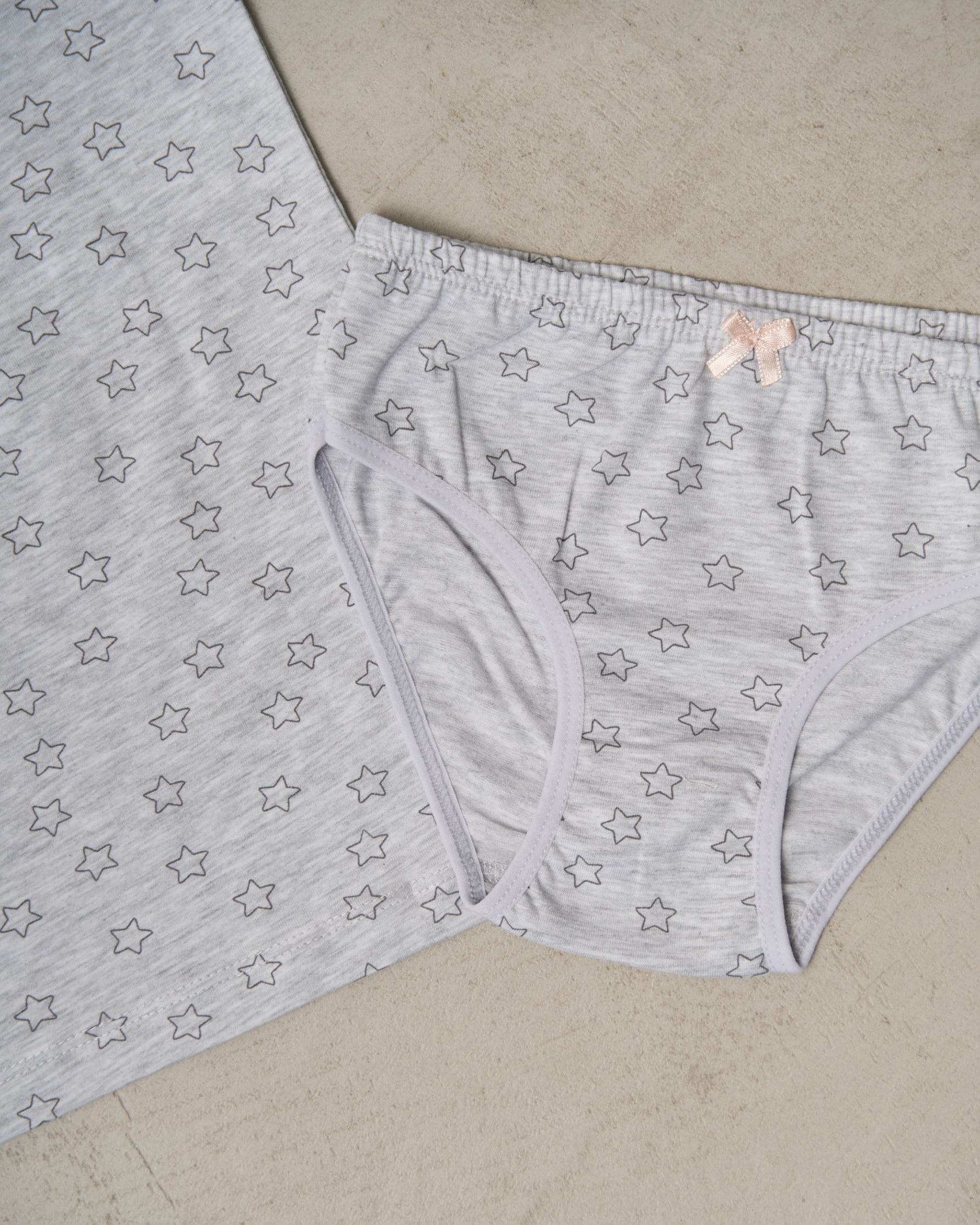 Комплект для дівчинки з трусиками - Дрібні зірочки