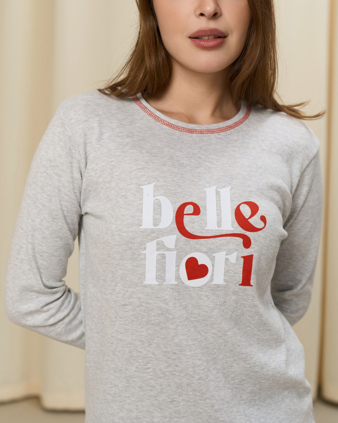 Жіночий комплект зі штанами у сердечка - Belle