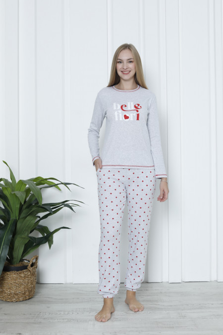 Женский комплект со штанами в сердечко - Belle