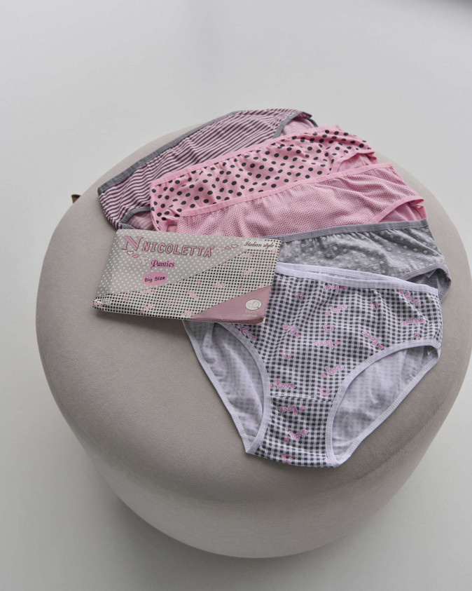 Набір жіночих трусиків Plus Size - 5 шт. - 524013