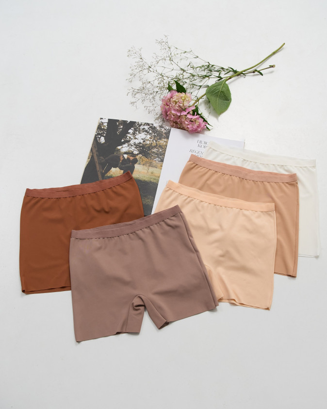 Жіночі шортики бежевий мікс - Поліестер