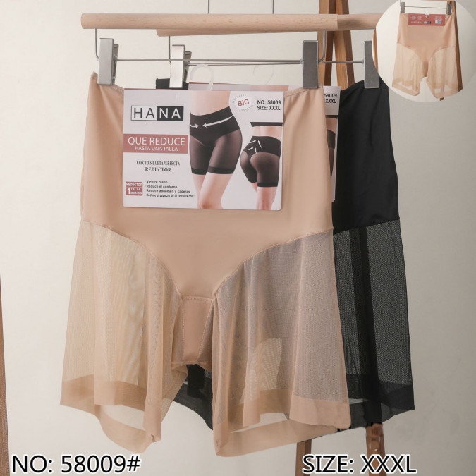 Панталони коригувальні, шорти з сіточкою Plus Size - поліамід