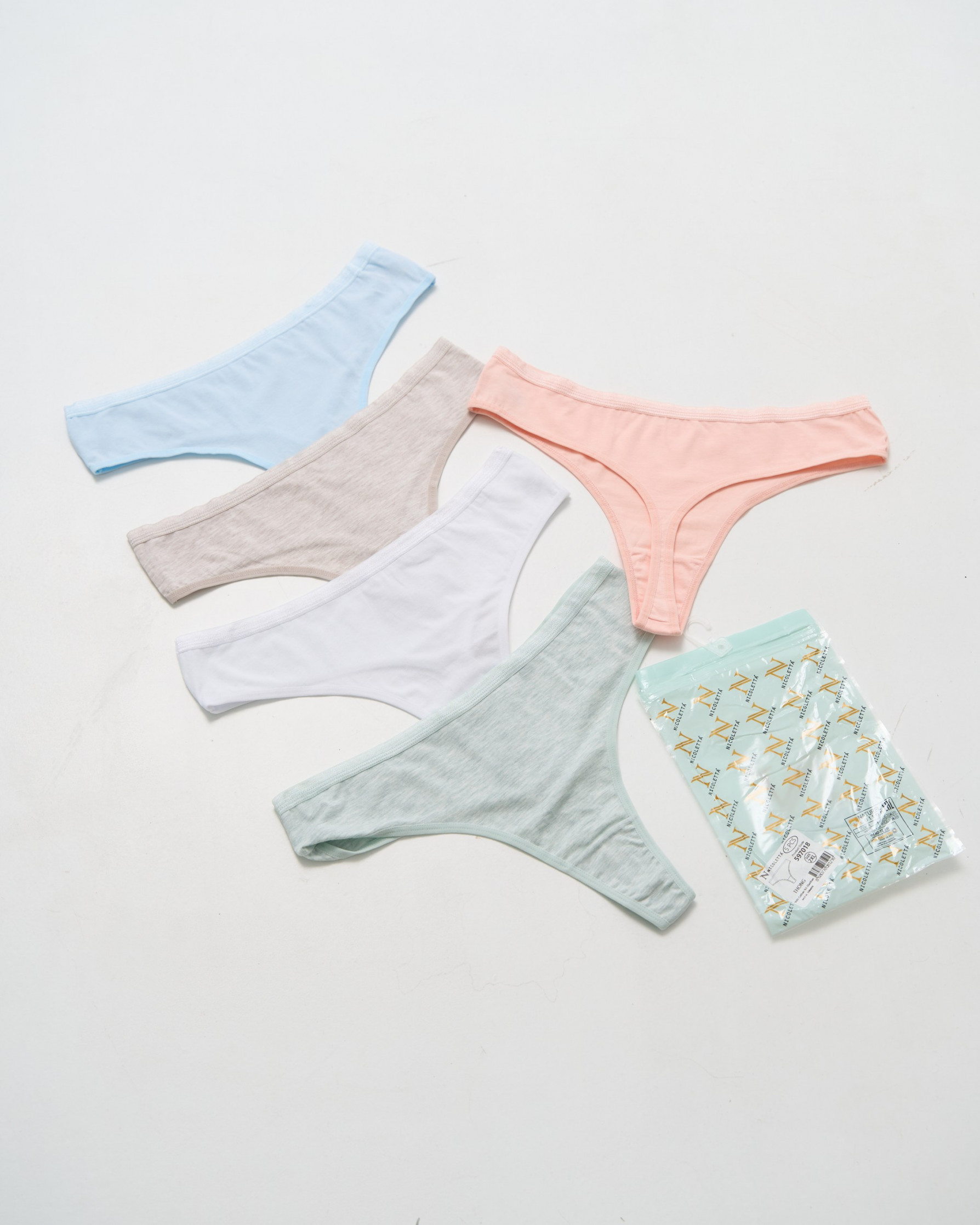 Набор стрингов женских из 5 шт. - Батал - 597018