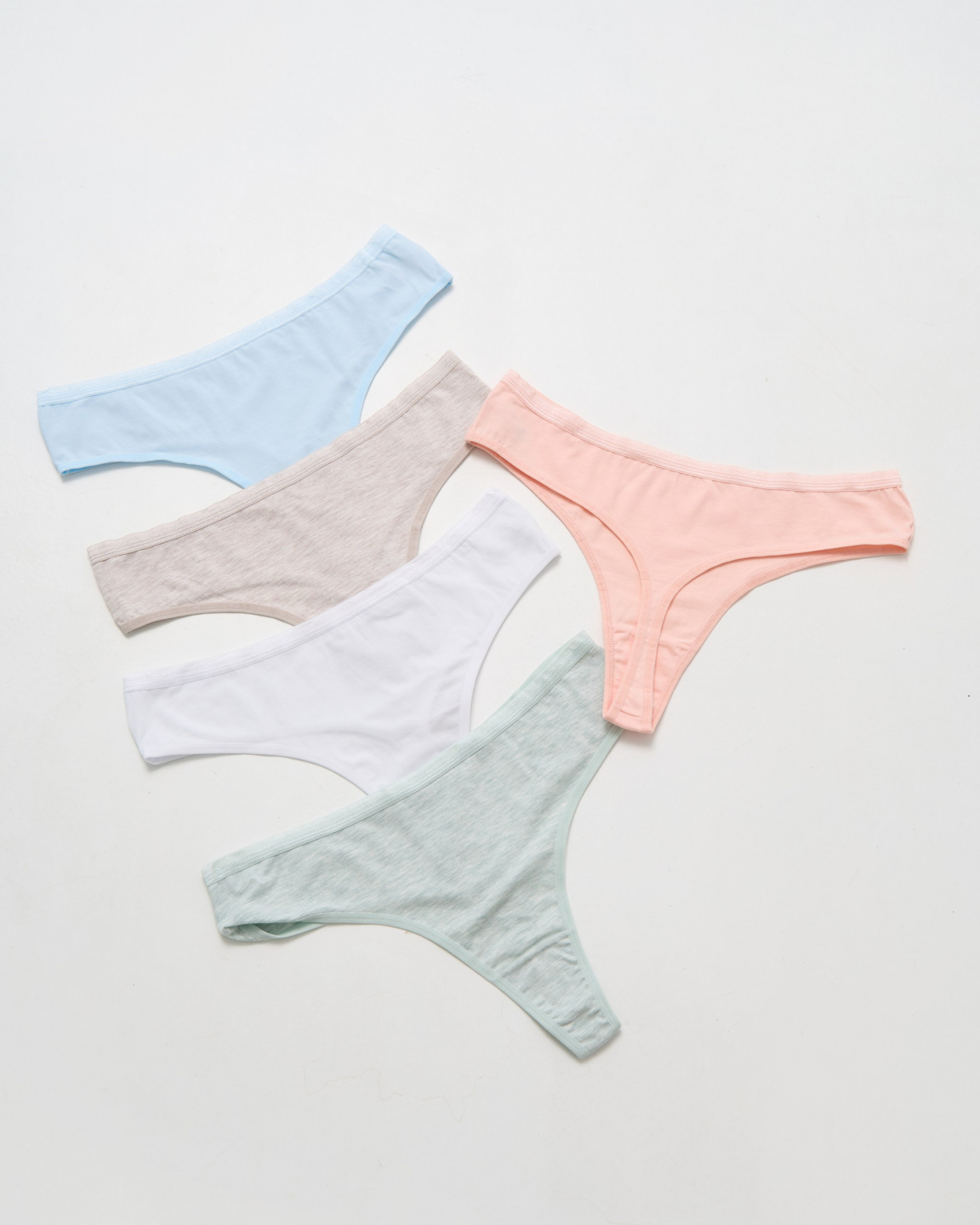 Набір стрінгів жіночих з 5 шт. - Батал - 597018