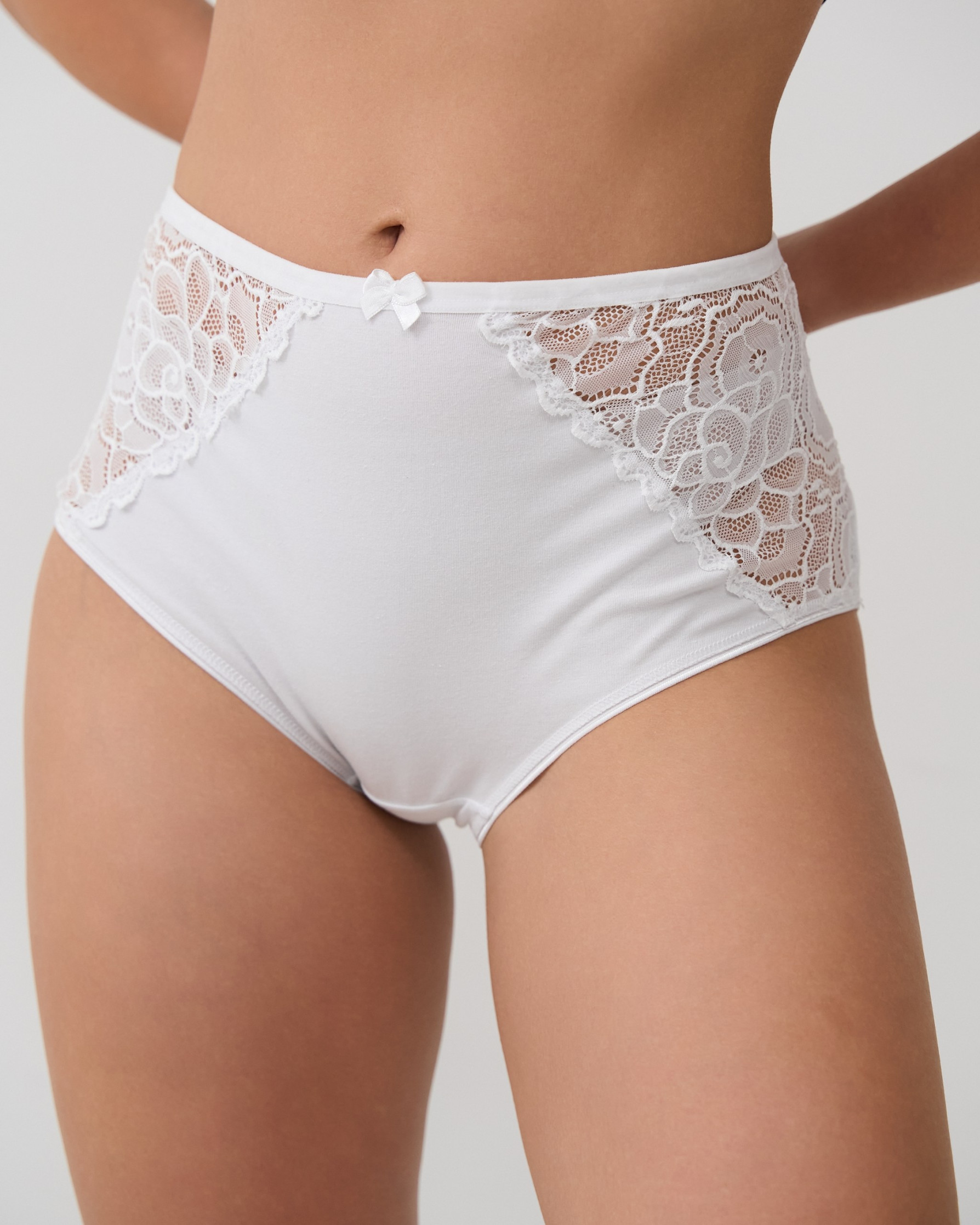 Жіночі трусики мереживо по боках Plus Size - база