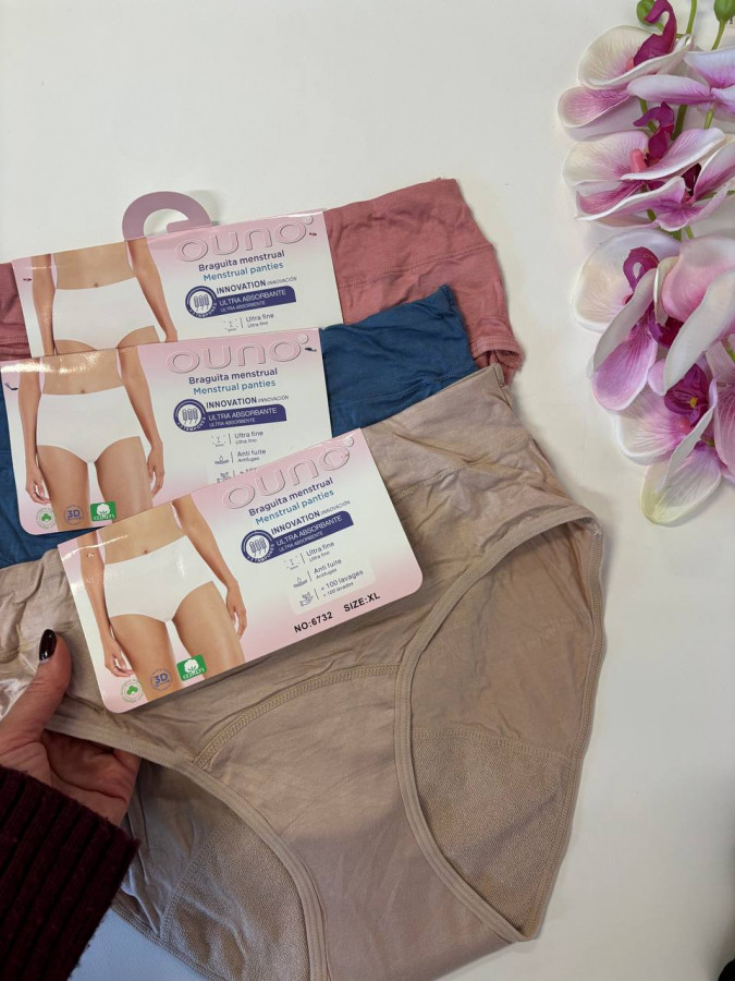 Жіночі трусики для критичних днів - висока посадка Plus Size