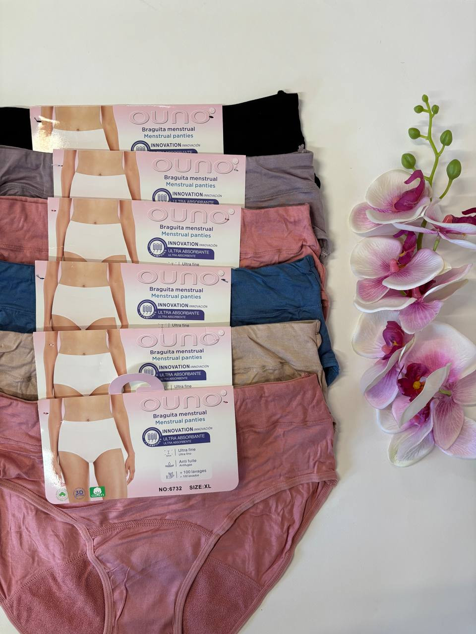 Жіночі трусики для критичних днів - висока посадка Plus Size