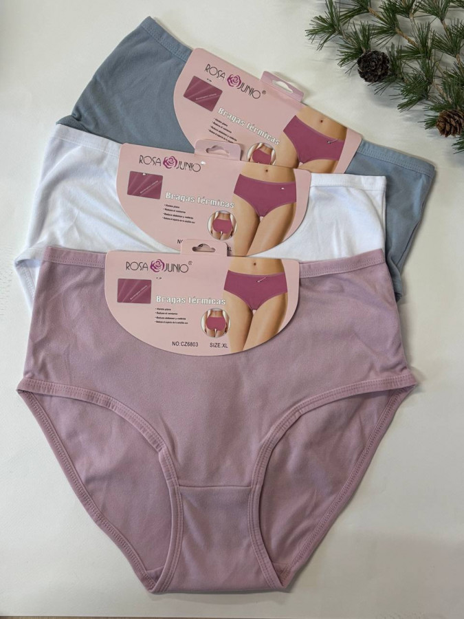 Теплі жіночі трусики Термо - Plus Size - висока посадка