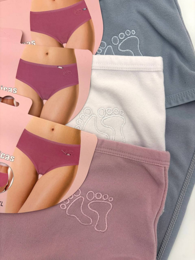 Теплі жіночі трусики Термо - Plus Size - Лапки