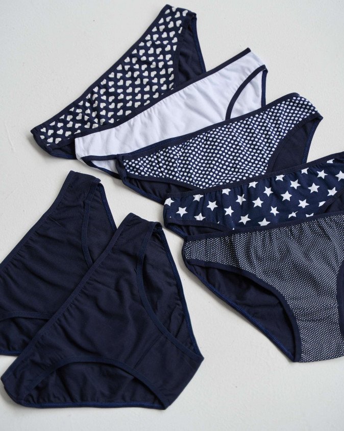 Набір жіночих трусиків тижневок - 7 шт. - 713003