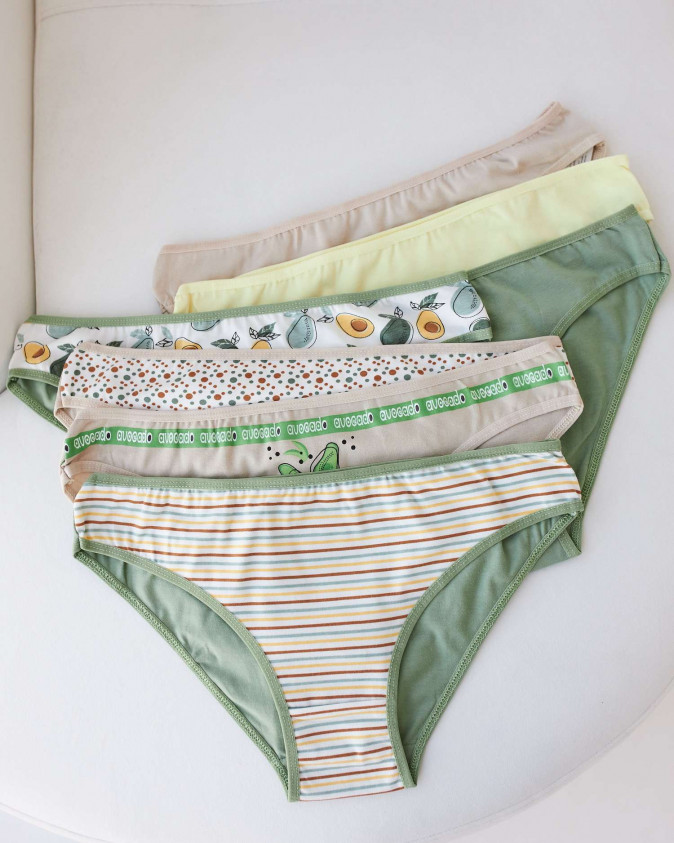 Набір жіночих трусиків тижневок - 7 шт. - 713081