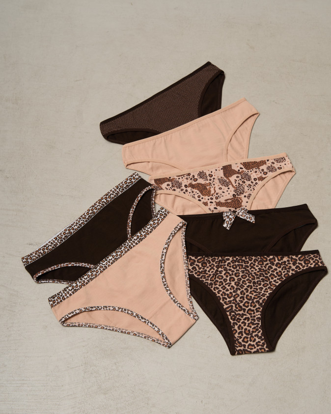 Набір жіночих трусиків тижневок - 7 шт. - 713120