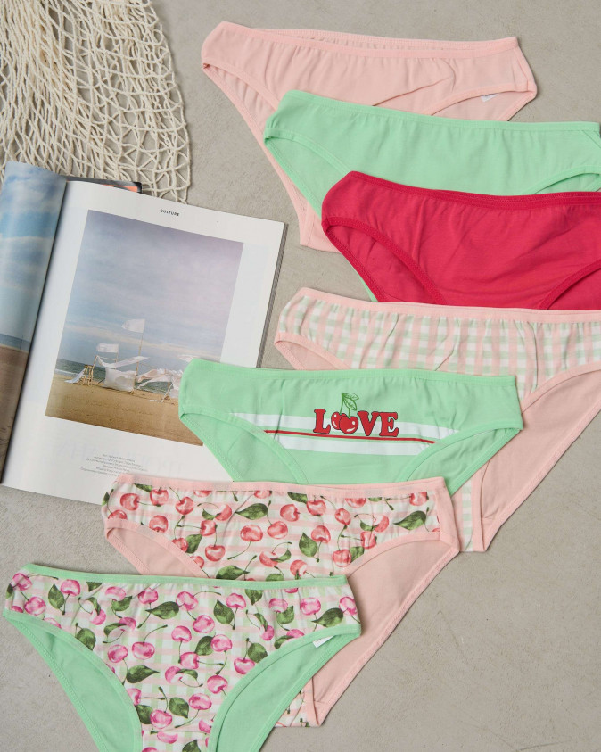 Набір жіночих трусиків тижневок - 7 шт. - 713129