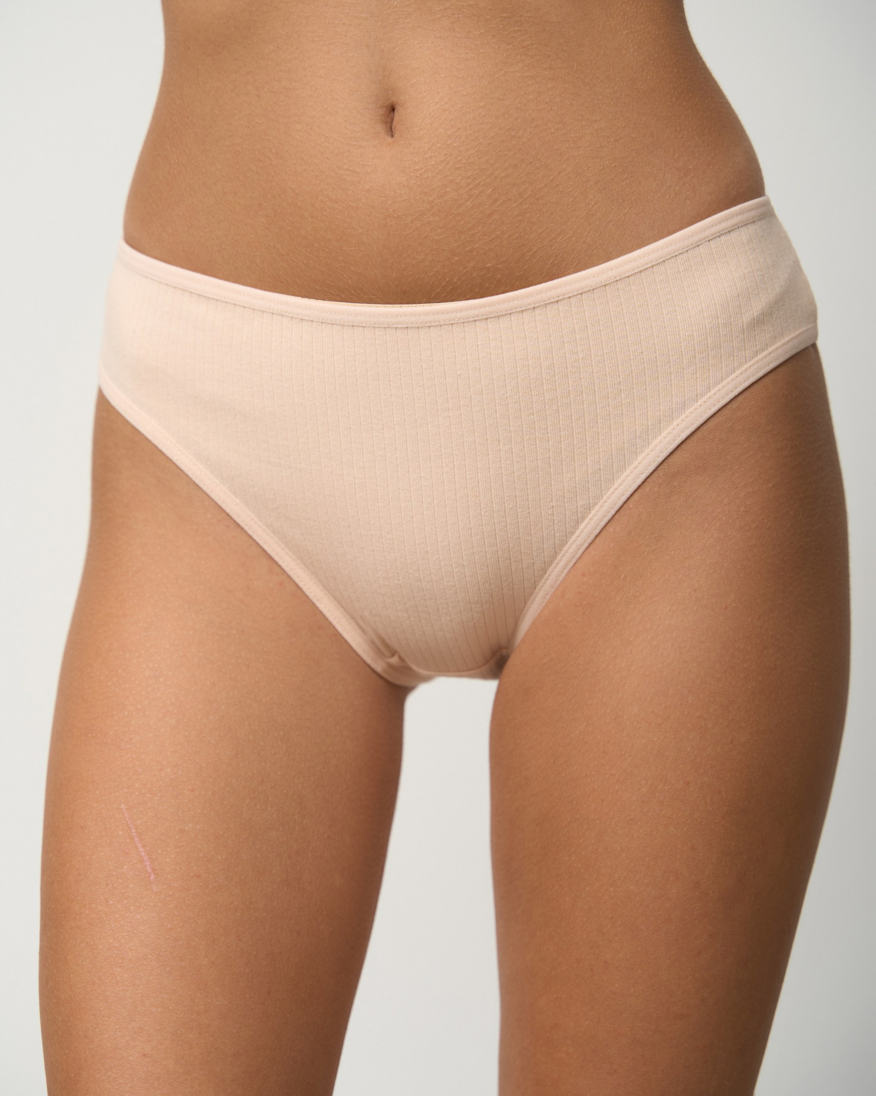 Набор женских трусиков неделек в рубчик- 7 шт. - 713166