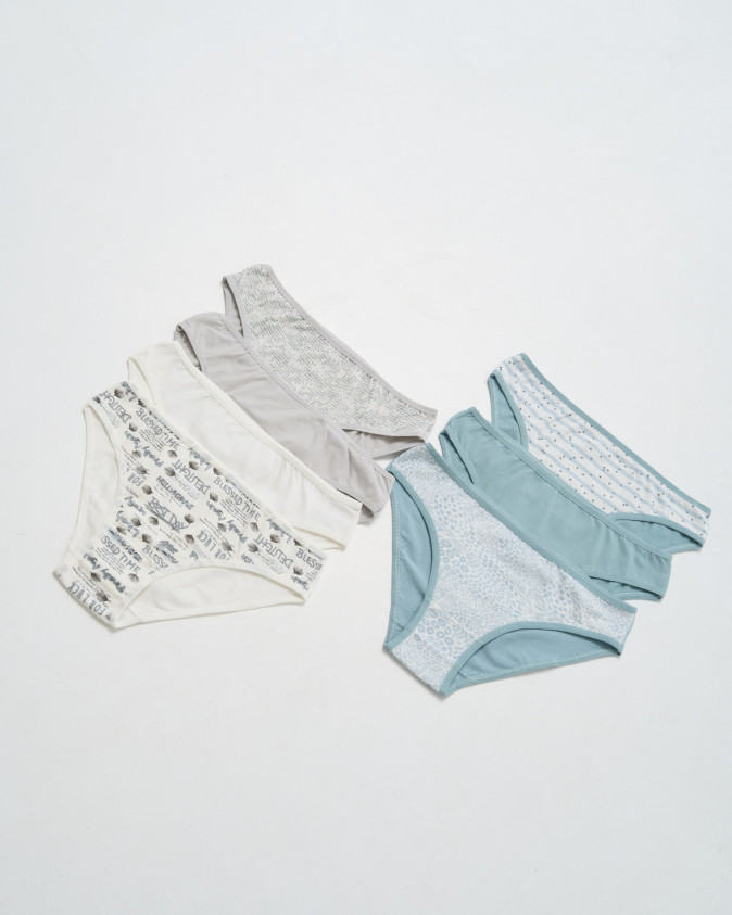 Набір жіночих трусиків тижневок - 7 шт. - 713169