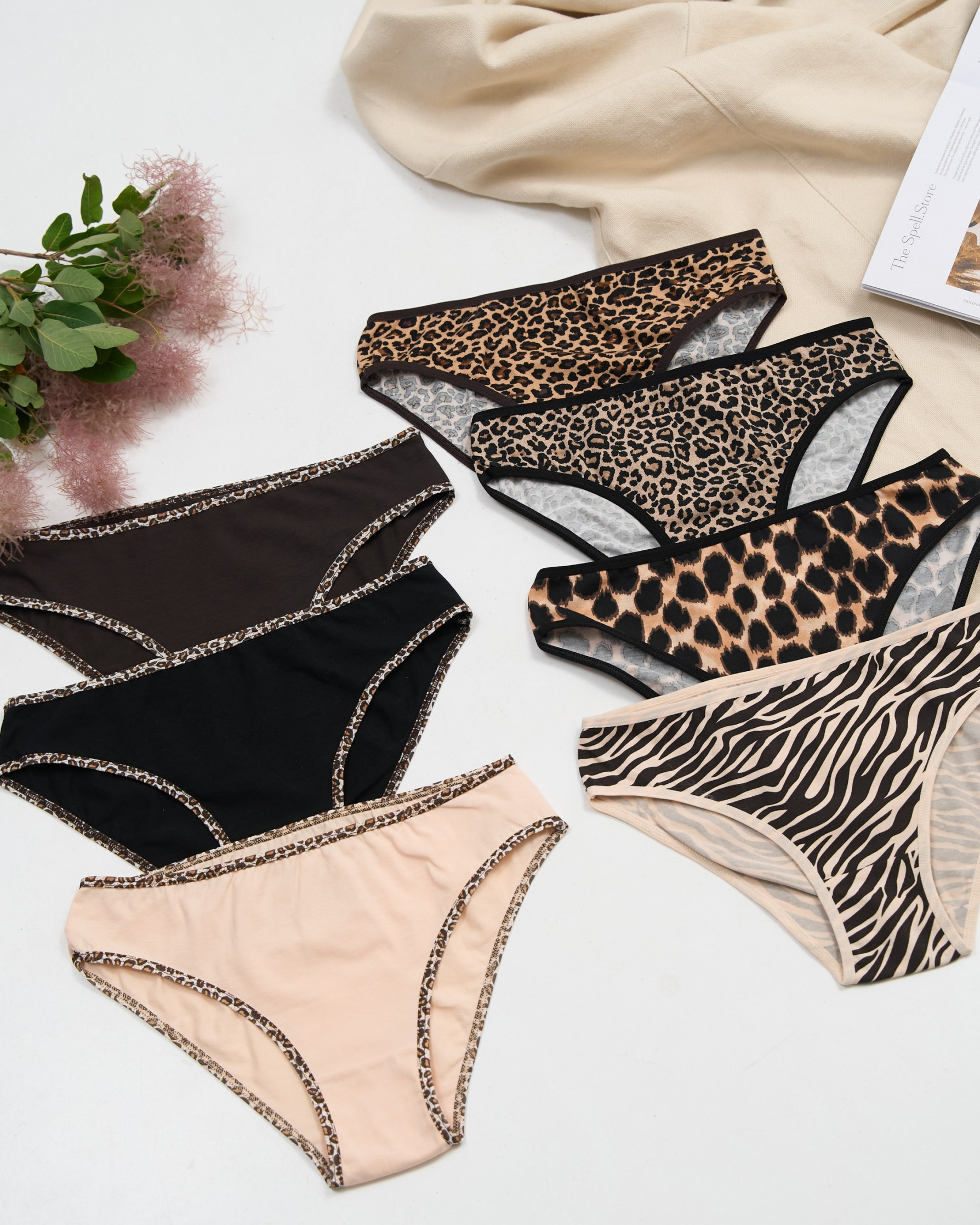 Набір жіночих трусиків неделек - 7 шт. - 713178