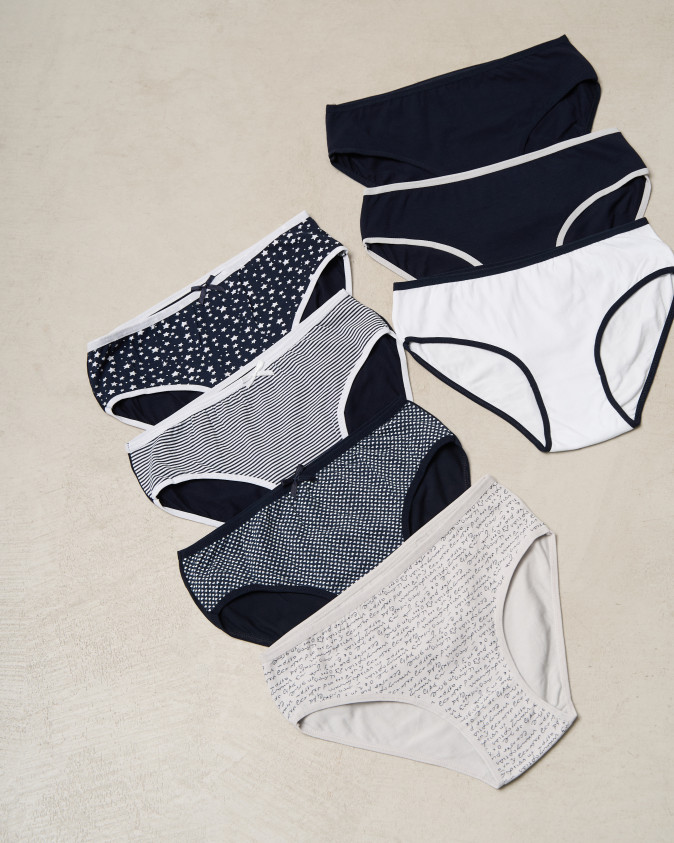 Набір жіночих трусиків тижневок Plus Size - 7 шт. - 724001