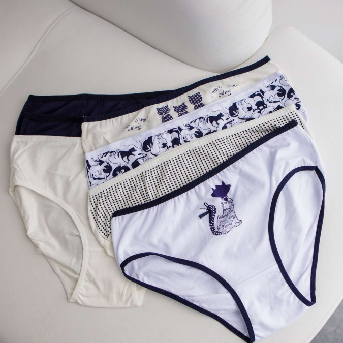 Набір трусиків тижневок Plus Size - 7 шт. - 724017