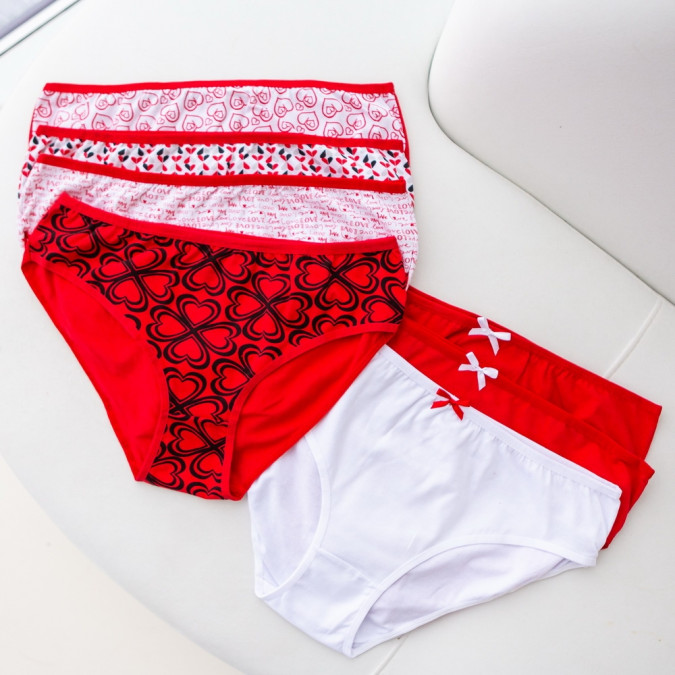 Набір жіночих трусиків тижневок Plus Size - 7 шт. - 724072