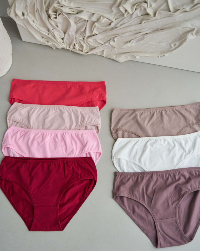 Набір жіночих трусиків тижневок Plus Size - 7 шт. - 724118