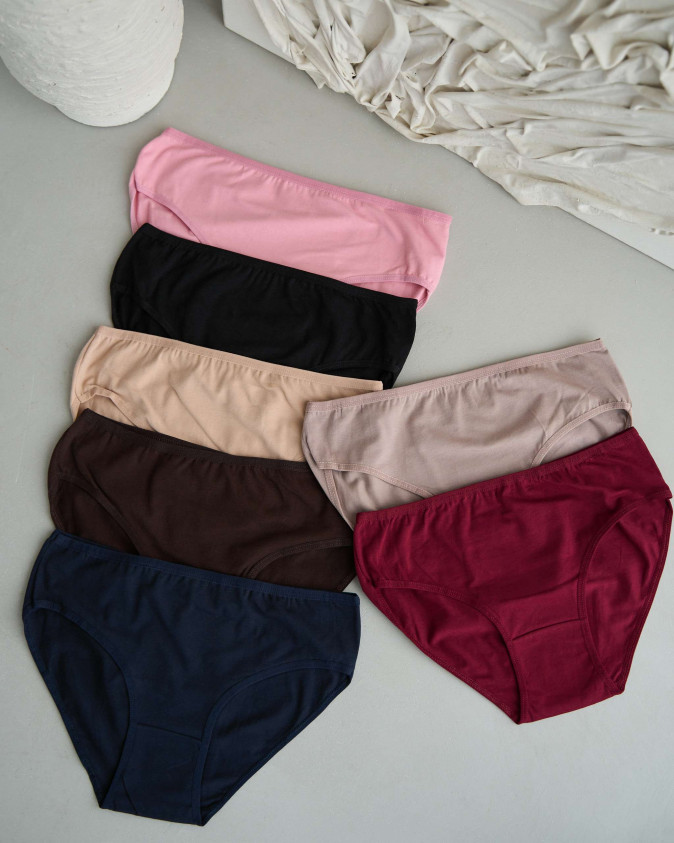 Набір жіночих трусиків тижневок Plus Size - 7 шт. - 724119