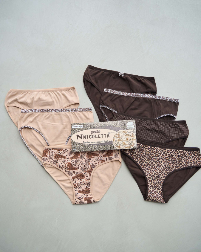 Набір жіночих трусиків тижневок Plus Size - 7 шт. - 724120