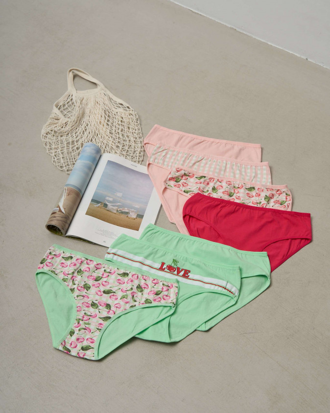 Набір трусиків тижневок Plus Size - 7 шт. - 724129