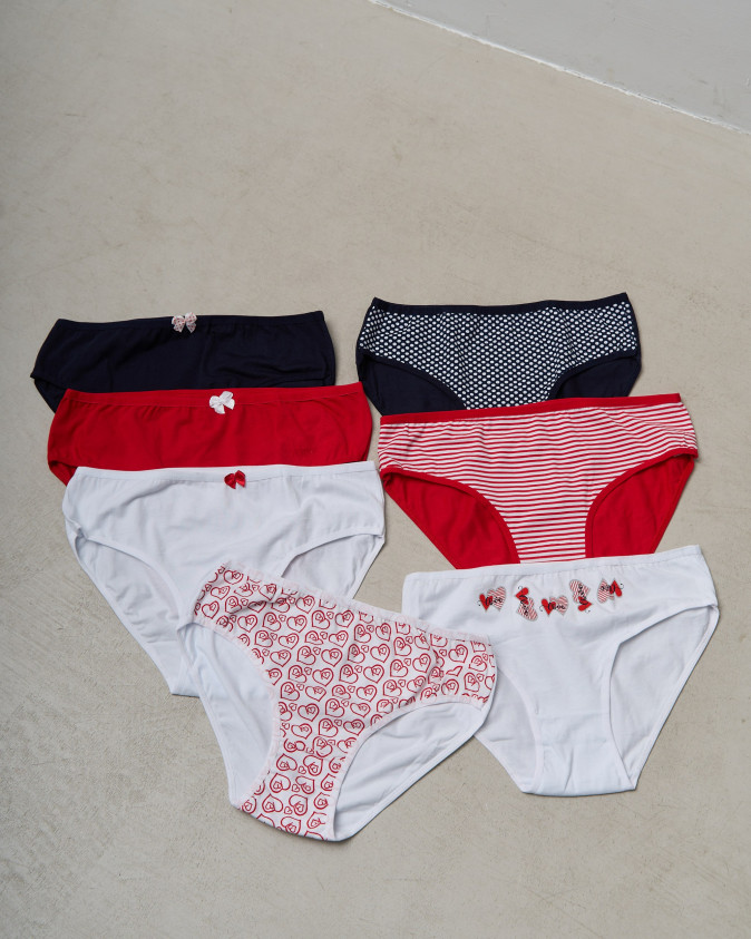 Набір трусиків тижневок Plus Size - 7 шт. - 724130