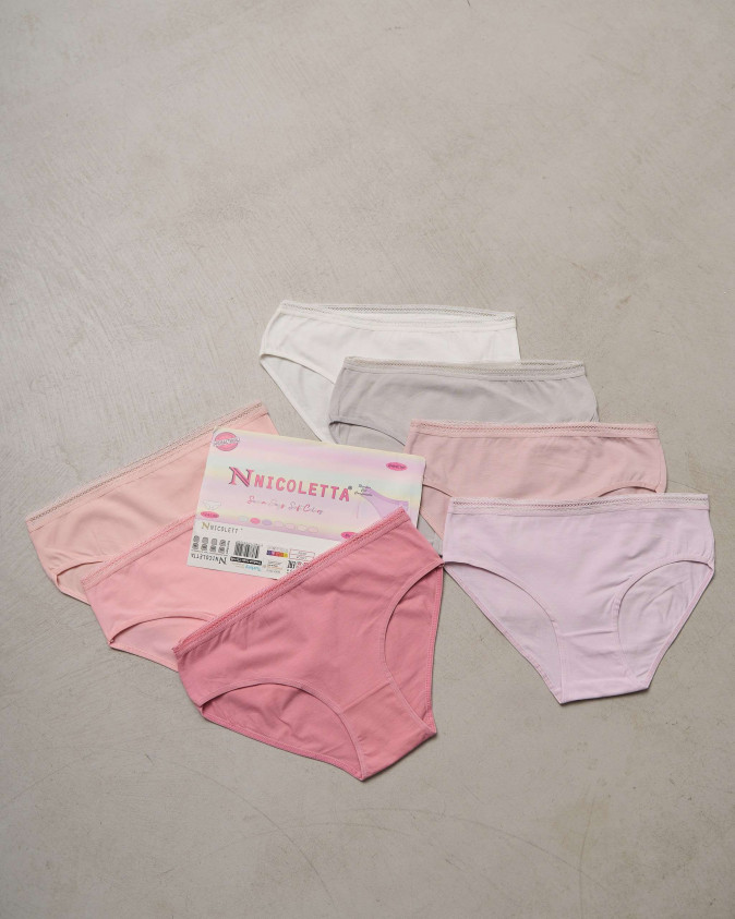 Набір жіночих трусиків тижневок Plus Size - 7 шт. - 724148