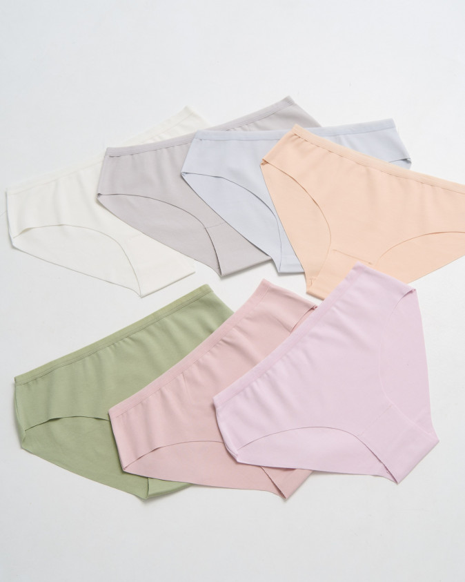 Набір жіночих трусиків тижневок Plus Size безшовні - 7 шт. - 724171