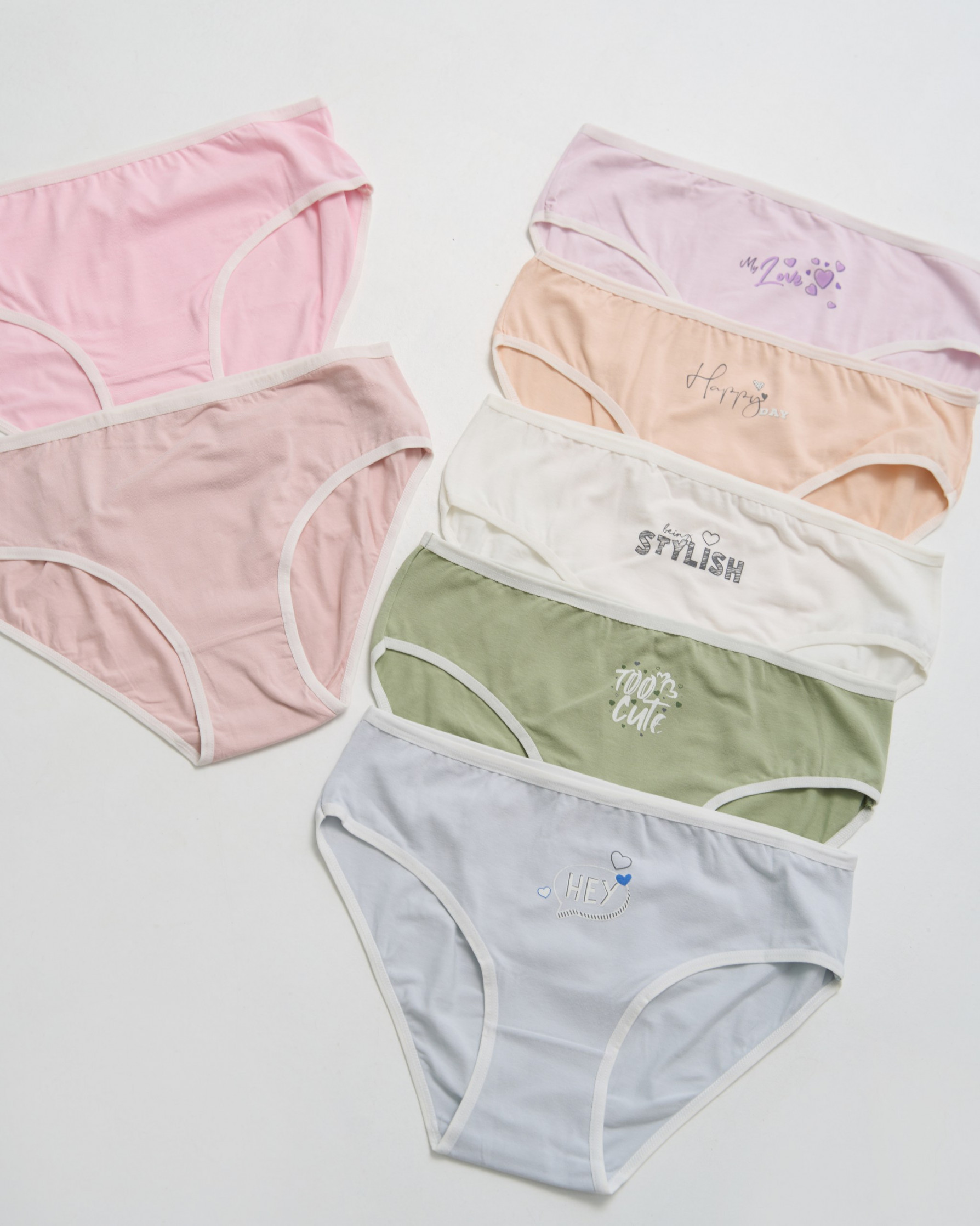 Набор женских батальных трусиков неделек - 7 шт. - 724174