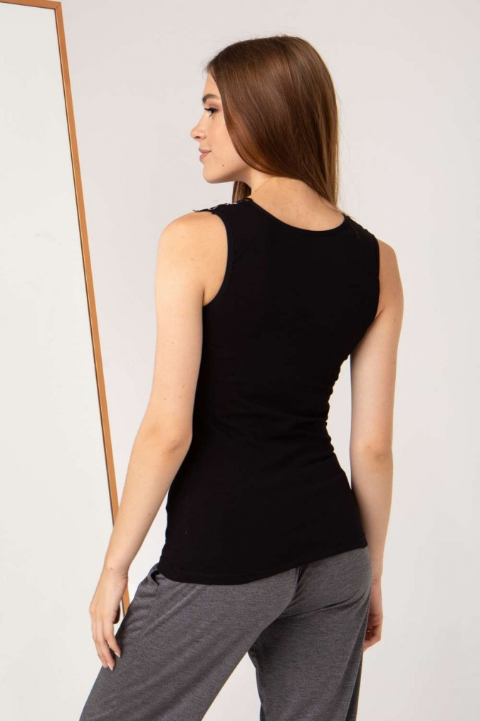 Жіноча майка з широкою бретелькою - 3 кольори