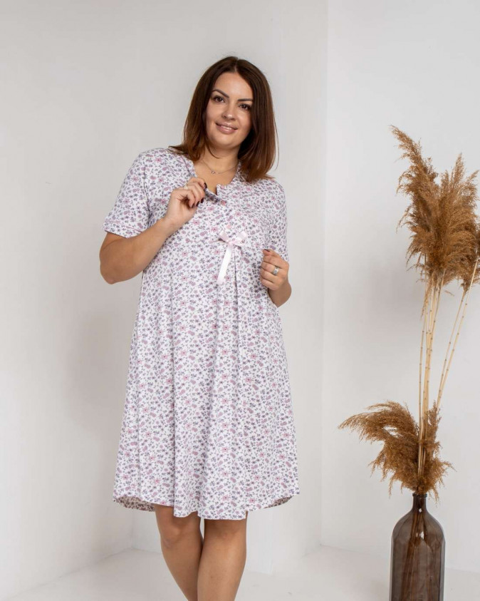 Сорочка для беременных - цветочки