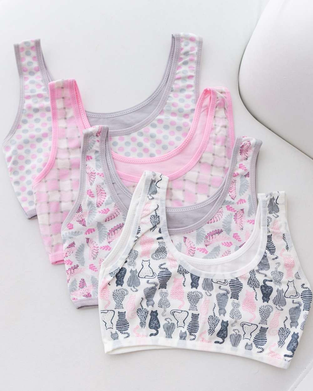 Підлітковий топ на дівчинку - рожеві принти