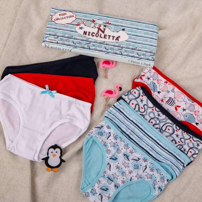 Набір дитячих трусиків тижневок - 7 шт. - 740030