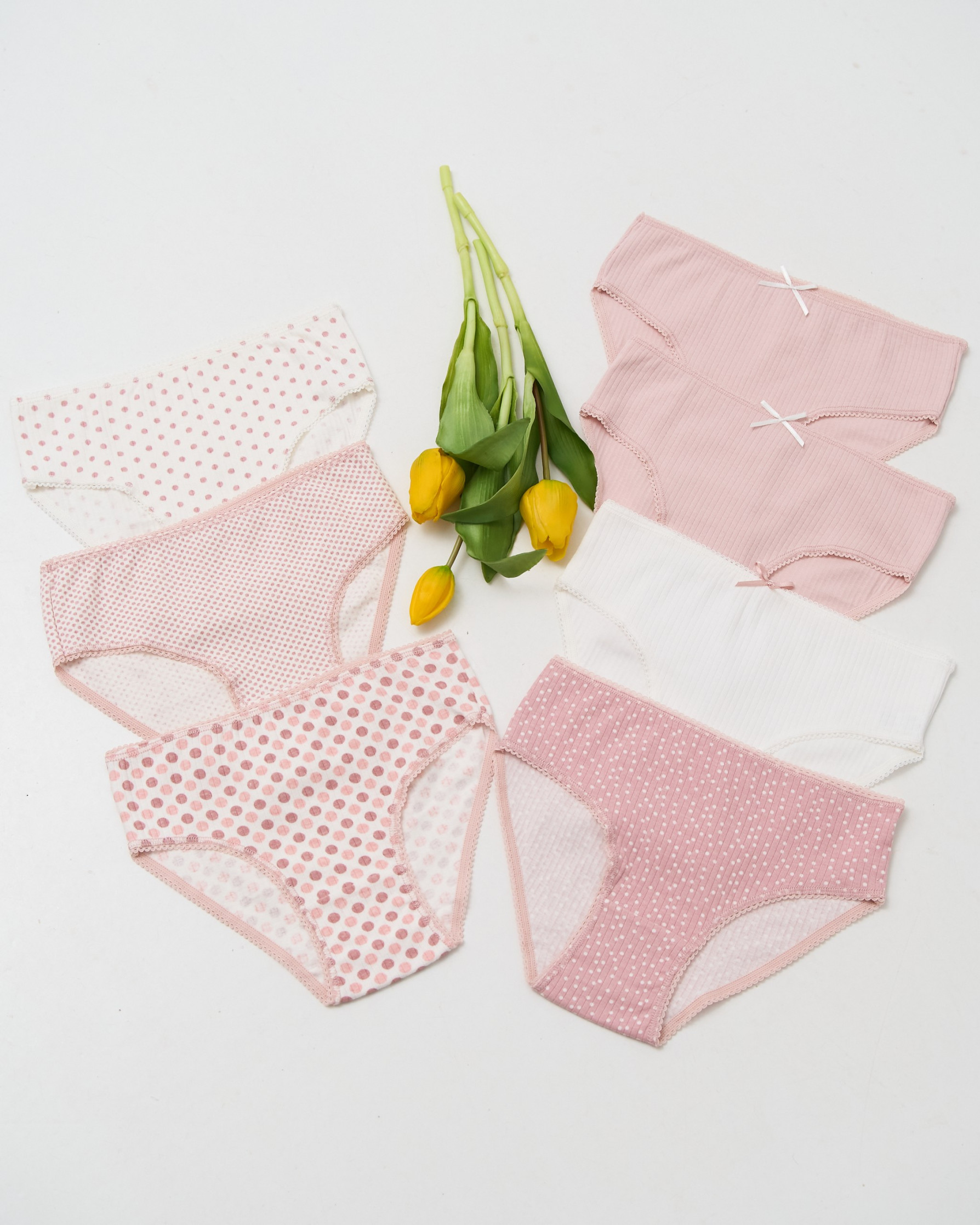 Набор детских трусиков неделек рубчик из 7 шт. - 740170