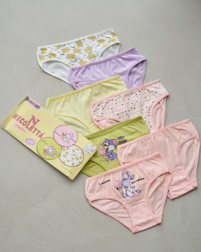 Набір підліткових трусиків тижневок - 7 шт. - 742106