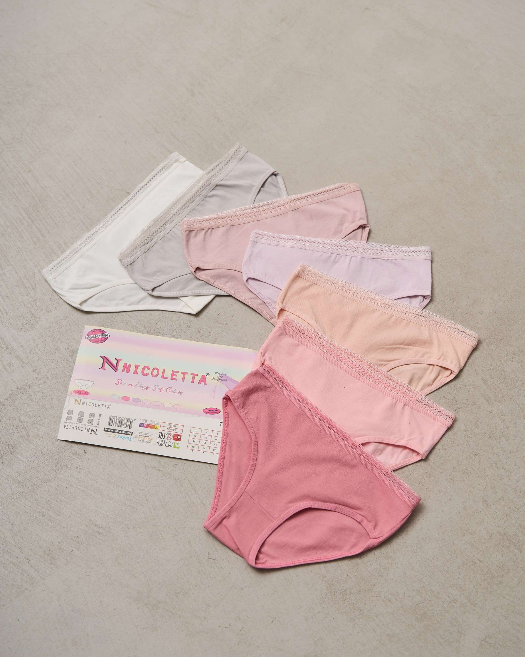 Набір підліткових трусиків тижневок - 7 шт. - 742148