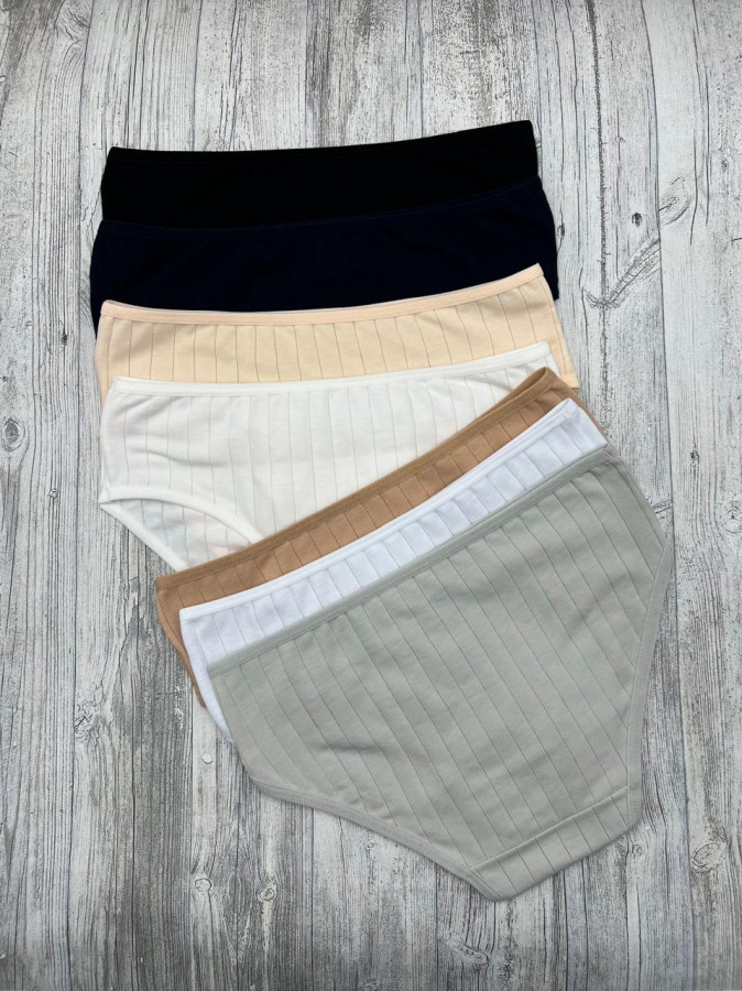 Набір підліткових трусиків тижневок рубчик - 7 шт. - 742181