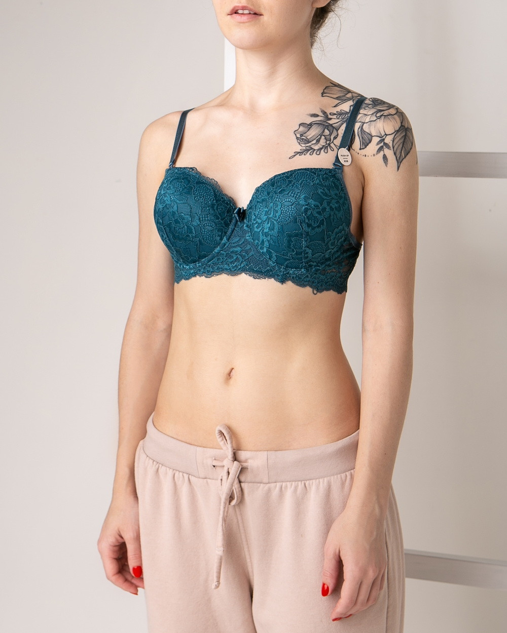 Женский бюстгальтер кружевной с Push-up (75В-90В)