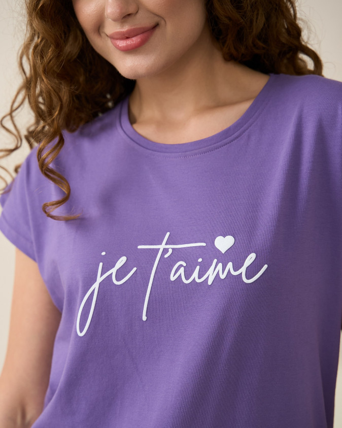 Жіночий комплект з капрі однотонний - Je t'aime