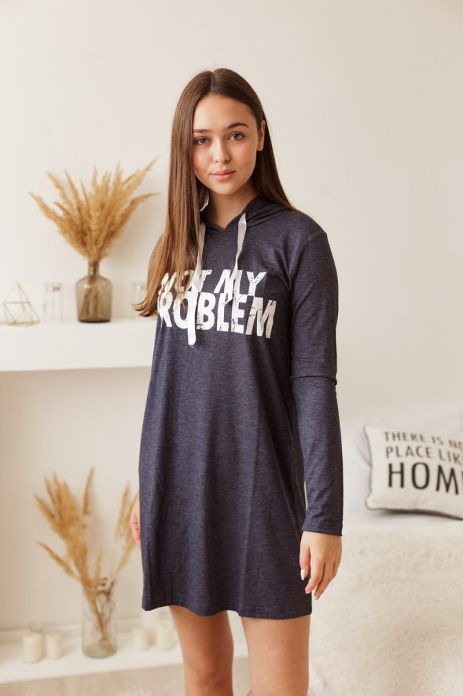 Туніка з капюшоном Вискоза - Not my problem