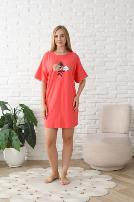 Жіноча туніка вільного крою - Листочки