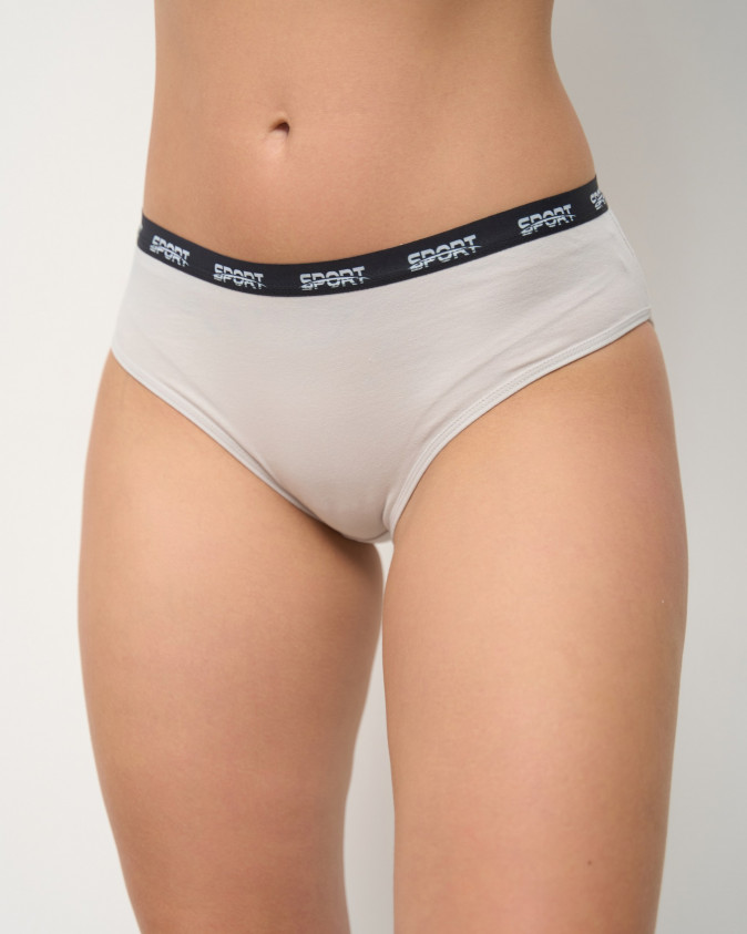 Жіночі трусики Plus Size базовий мікс - по резинці Sport