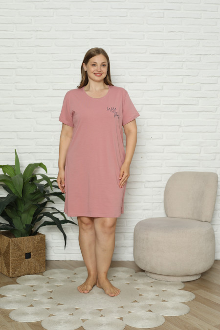 Туніка Plus Size однотонна бавовна - Wild thing