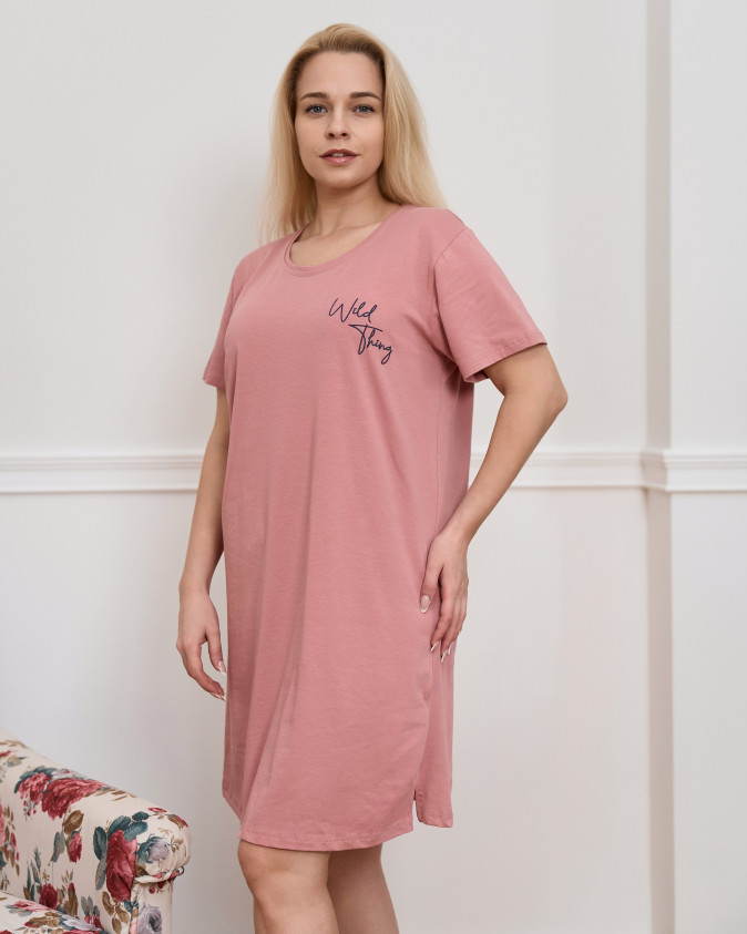 Туника Plus Size однотонная хлопок - Wild thing