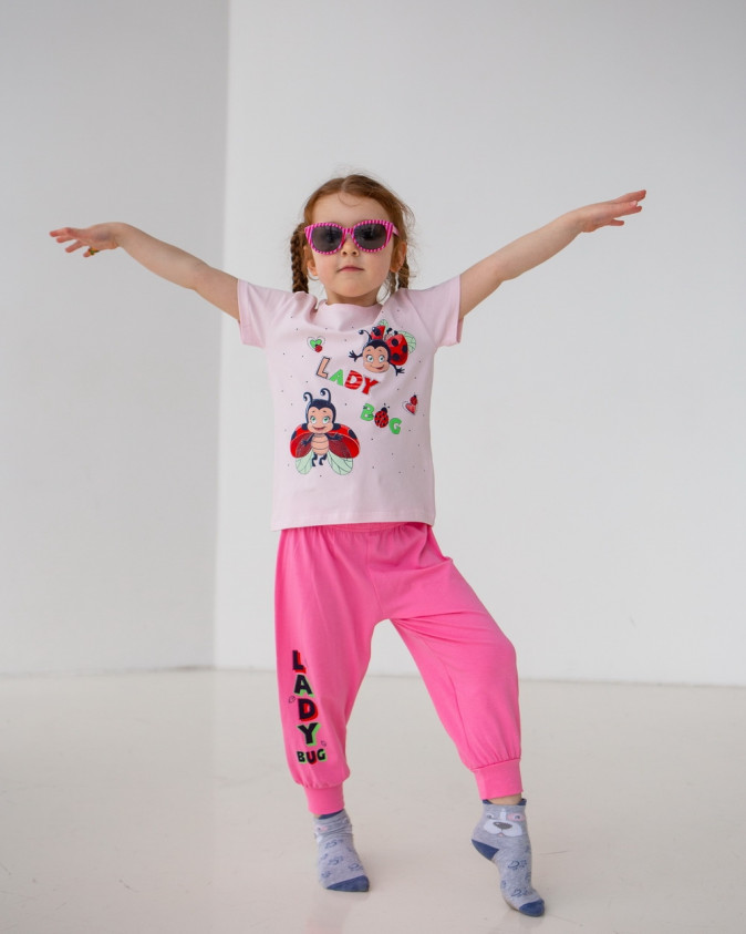 Піжамка з капрі на дівчинку - сонечко