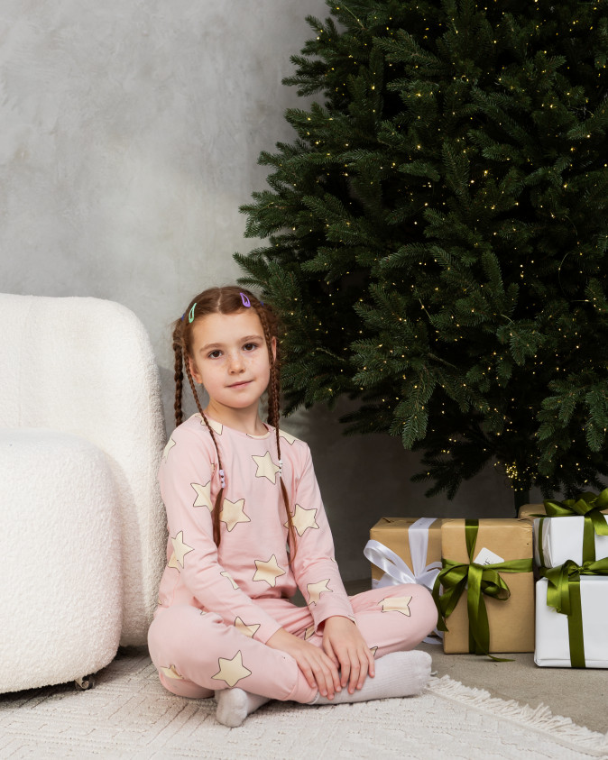 Комплект на девочку со штанами - Звёздочки