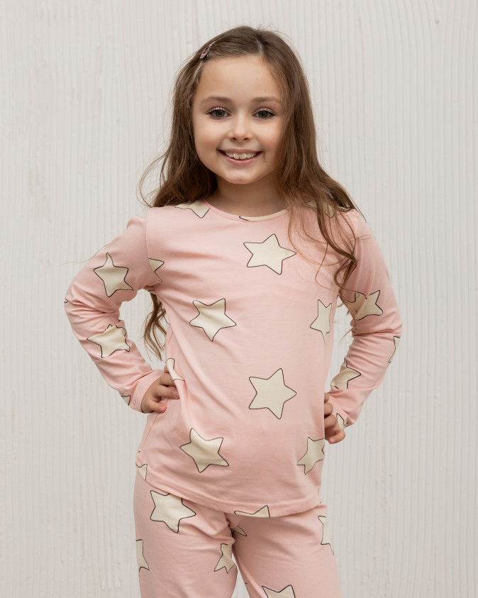 Комплект на девочку со штанами - Звёздочки