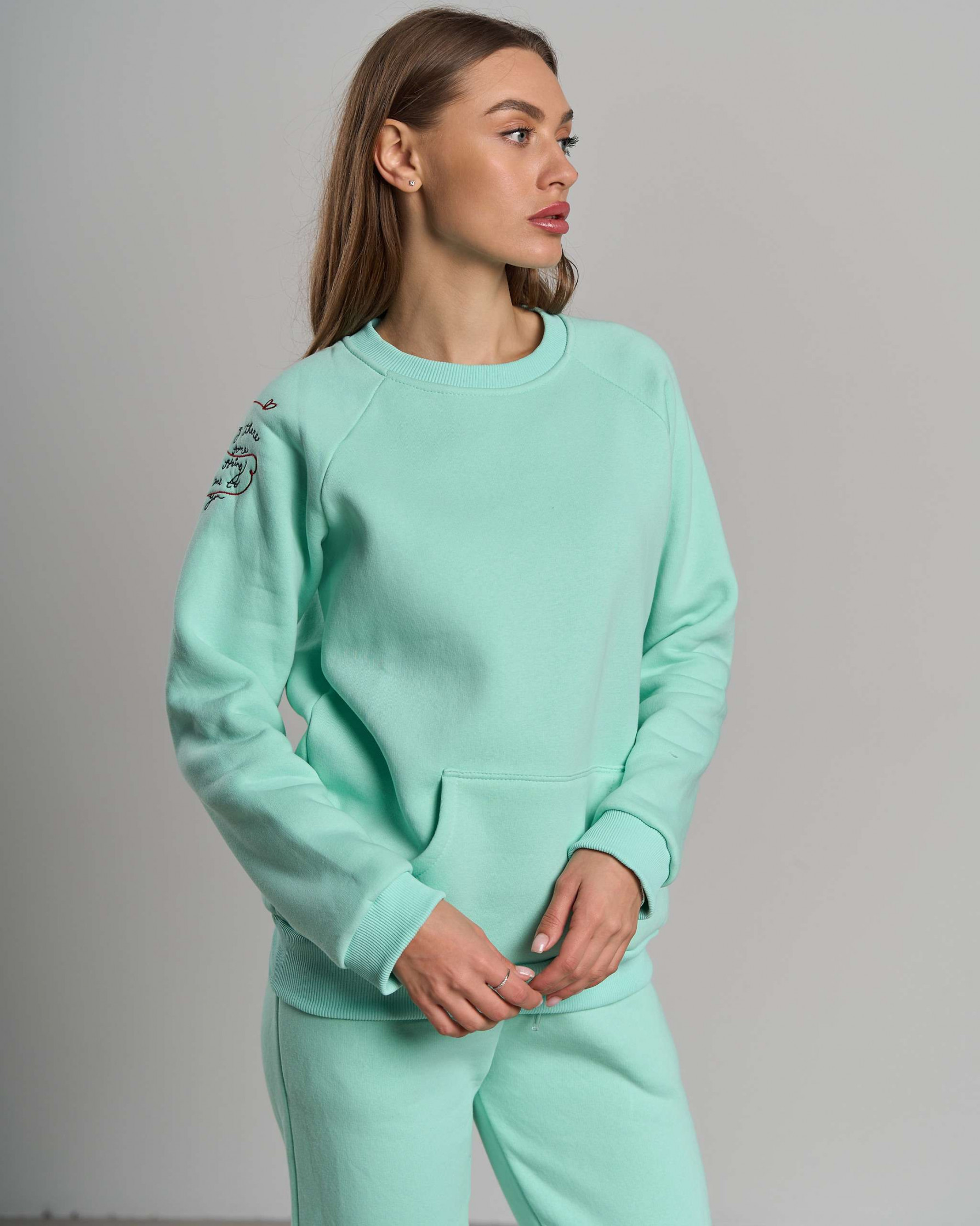 Теплий спортивний костюм однотонний - Байка з начосом